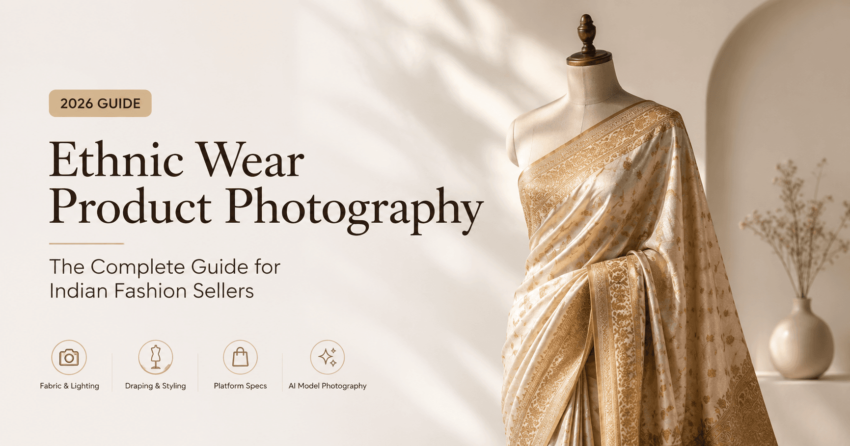 Ethnic Wear Product Photography: The Complete Guide for Indian Fashion Sellers (2026)