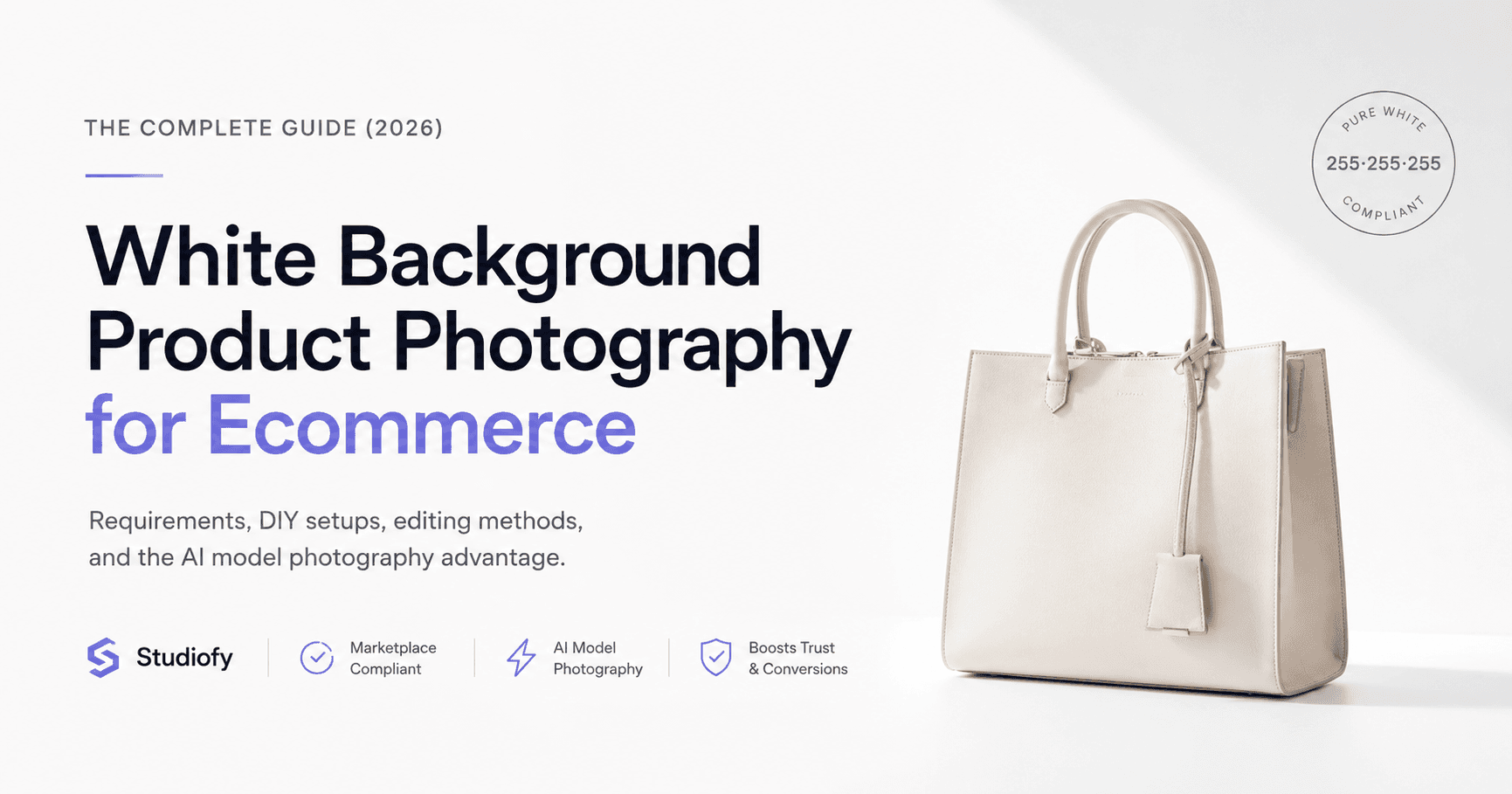 White Background Product Photography: The Complete Guide for Ecommerce Sellers (2026)