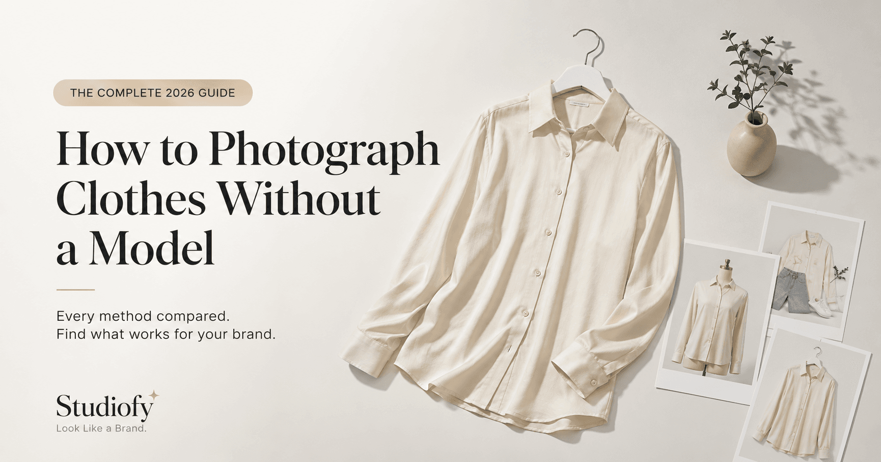 How to Photograph Clothes Without a Model: Every Technique Compared (2026)